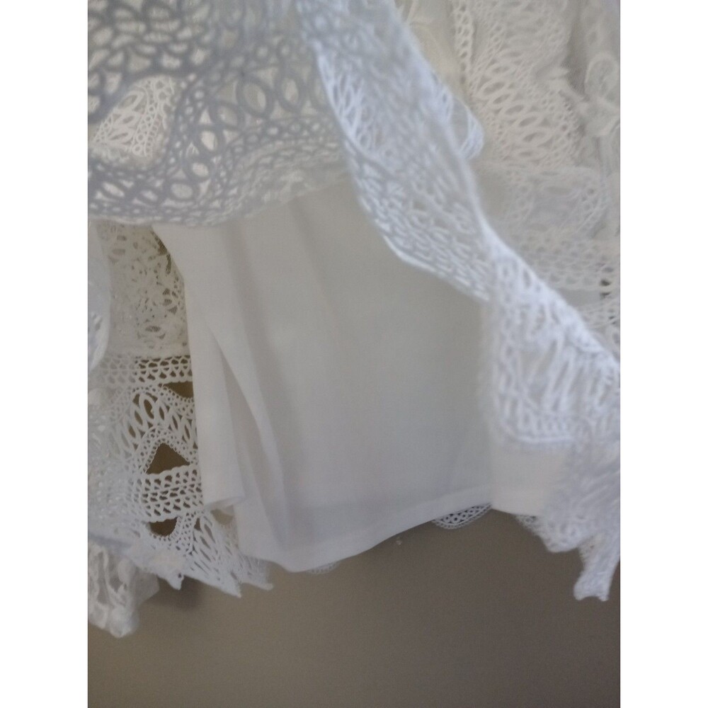 Adiva 2 PC Lace Long Sleeve with White Tank Top Size XL - Picture 7 of 10
